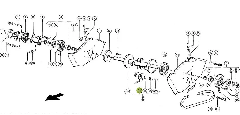 Cutit tocator header porumb CLAAS 695728