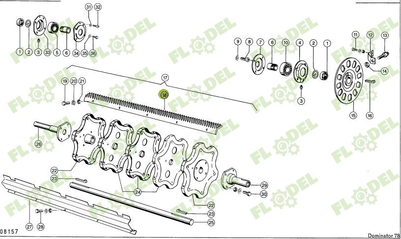 Set sina batator combina CLAAS 177531 ST DR 1042mm