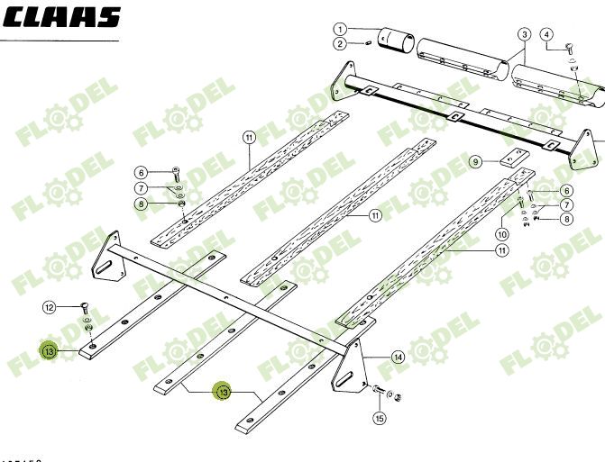 Sina alunecare combina CLAAS  60x7x720/735mm 603612