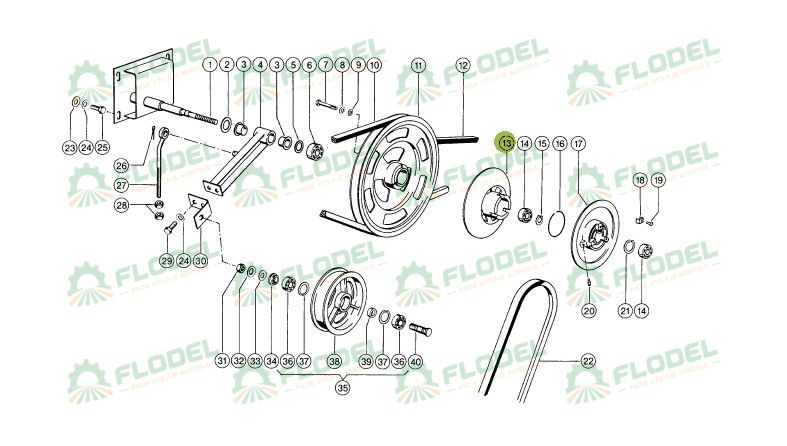 Fulie variator combina CLAAS 238x47mm 629268