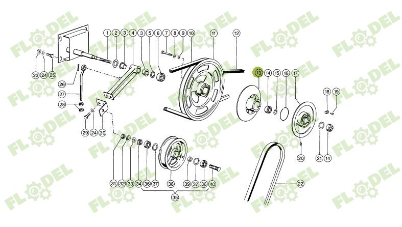 Fulie variator combina CLAAS 238x47mm 629268