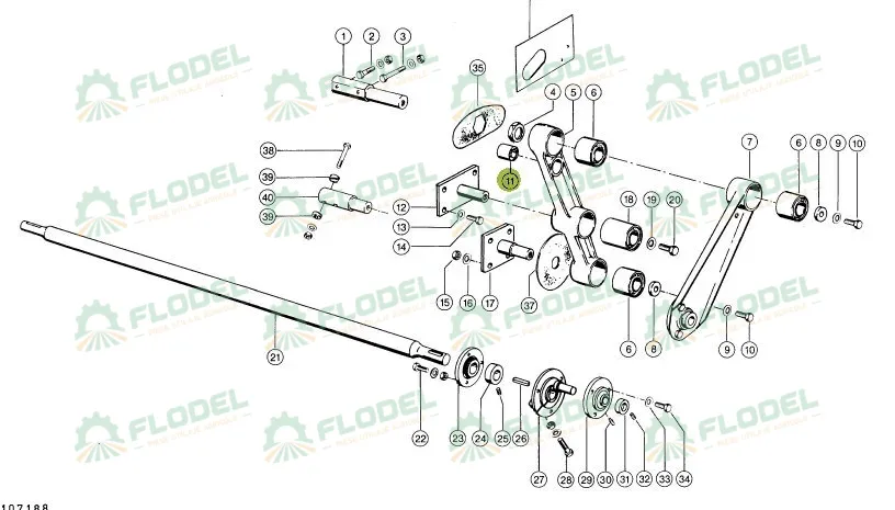 Bucsa brat casa sitelor combina agricola CLAAS 18x34x42mm Corteco
