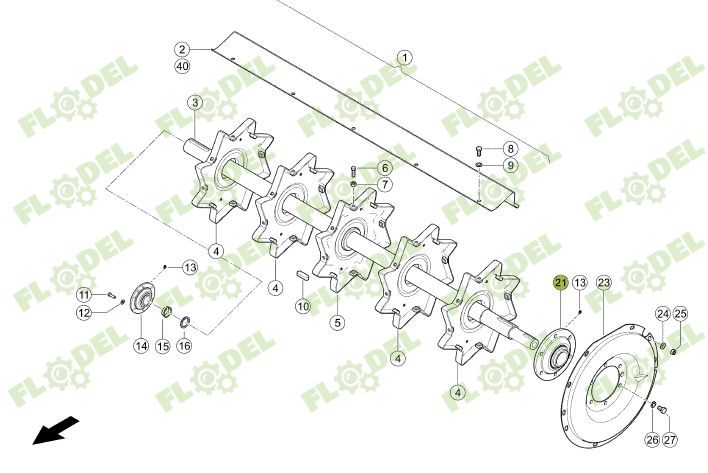 Lagar rulment postbatator combina CLAAS 544116