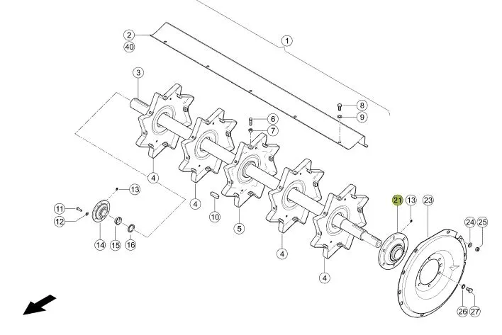 Lagar rulment postbatator combina CLAAS 544116