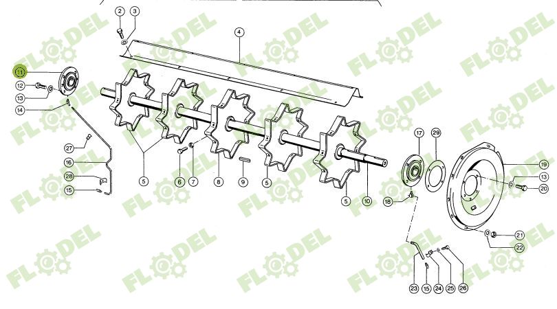 Lagar cu rulment postbatator combina CLAAS 688482