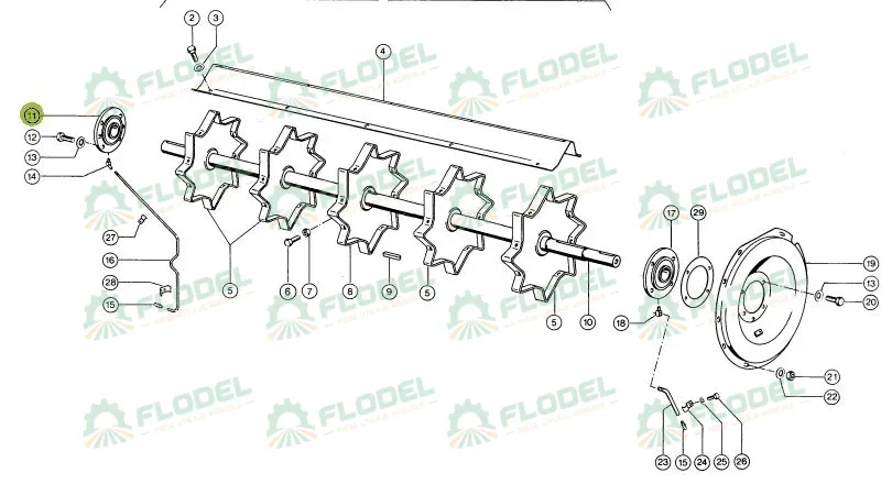Lagar cu rulment postbatator combina CLAAS 688482
