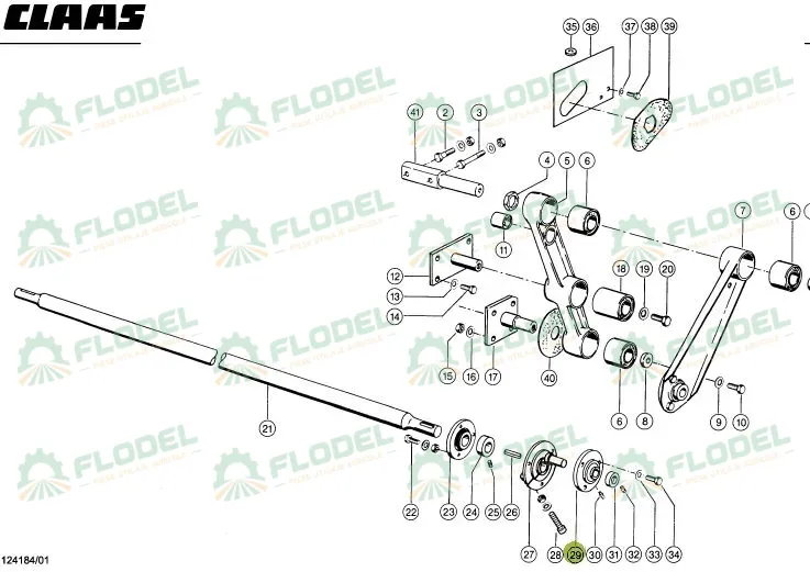 Lagar cu rulment biela casa sitelor CLAAS 662624