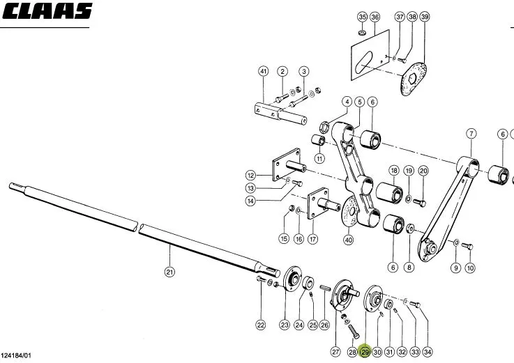Lagar cu rulment biela casa sitelor CLAAS 662624