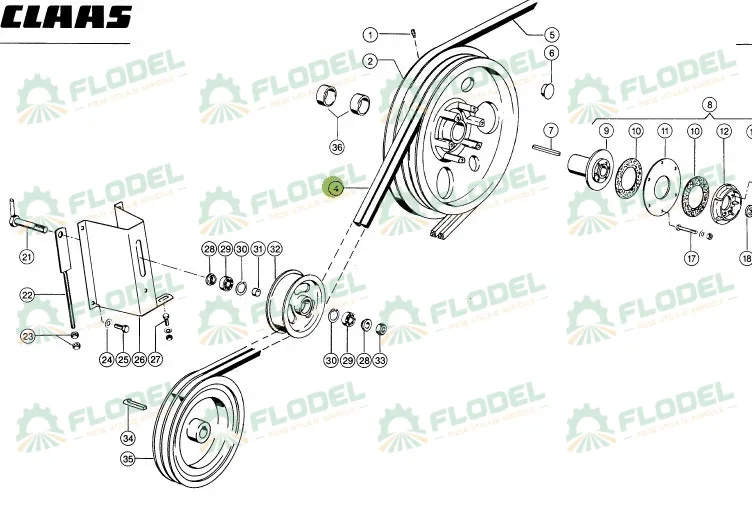 Curea combina CLAAS 603290 Gates