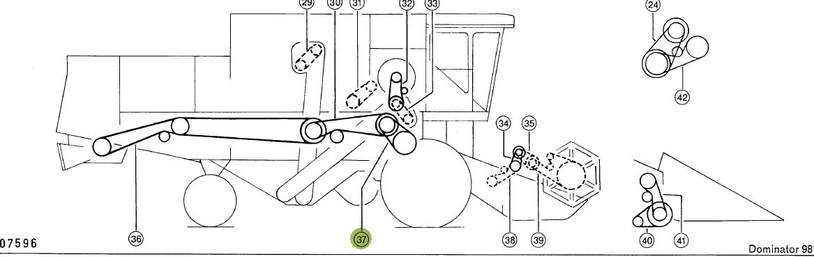 Curea danturata combina CLAAS Gates 661430