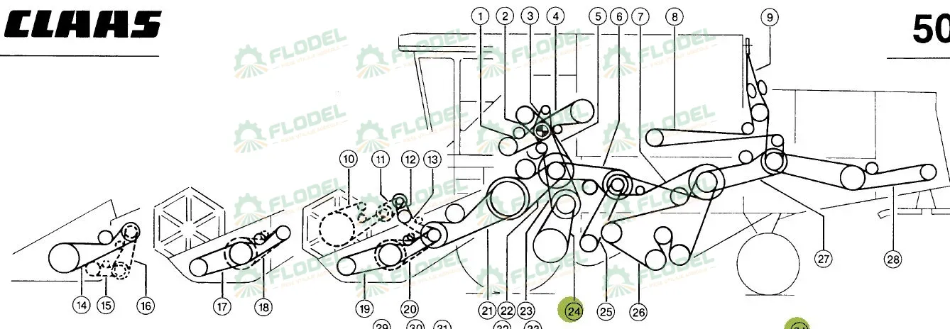 Curea Gates 609823 2450x57mm