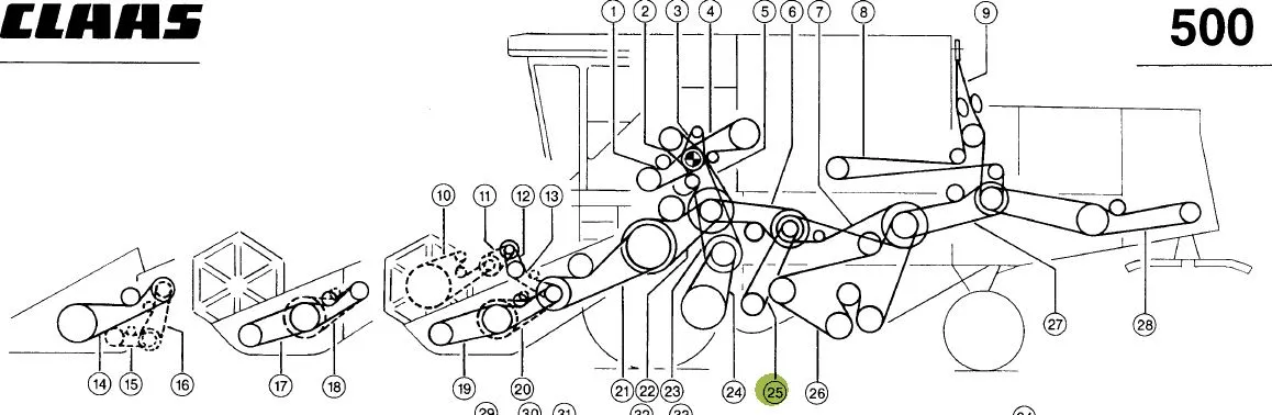 Curea combina CLAAS 671209 Gates