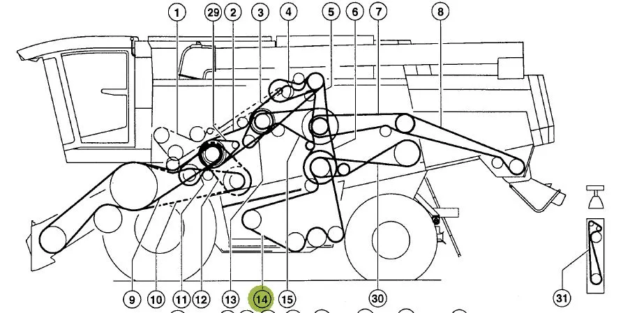 Curea combina CLAAS  Gates 667651