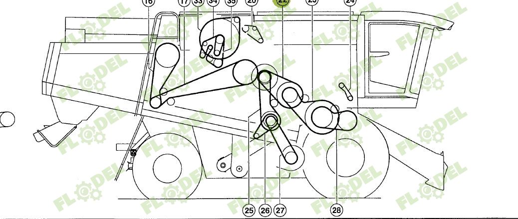 Curea dublu danturata Gates 667248