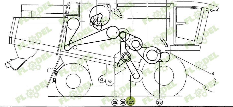 Curea combina CLAAS 667457 Gates