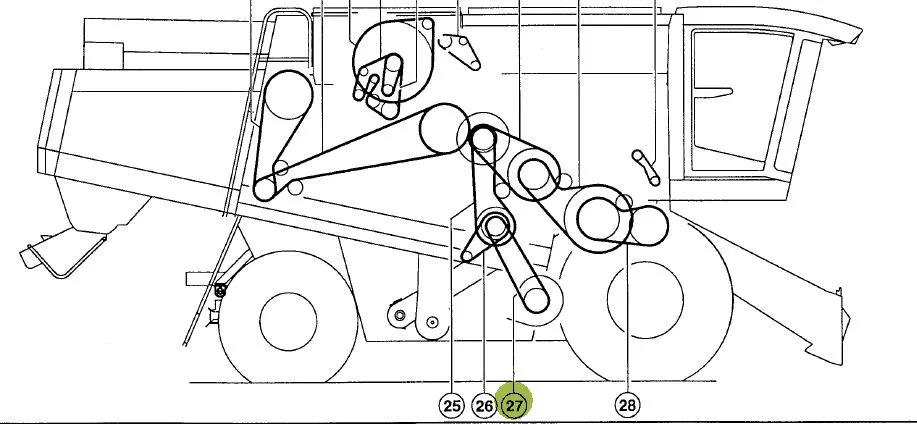 Curea combina CLAAS 667457 Gates