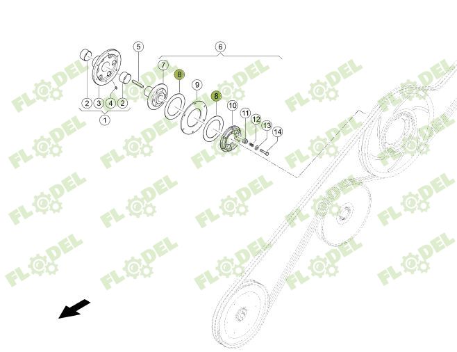 Ferodou ambreiaj combina CLAAS 749936
