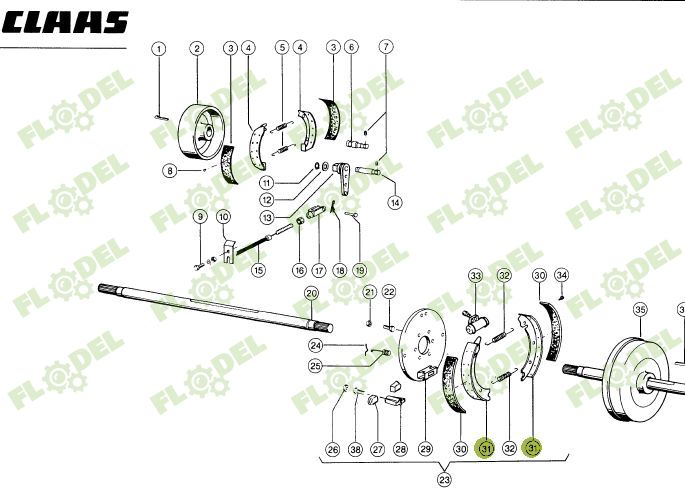 Ferodou set placute frana 40x250mm 655312