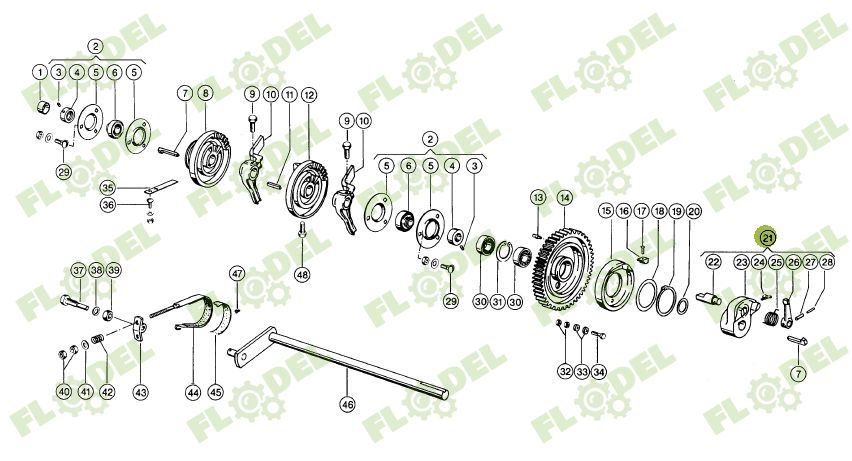 Comanda legare complet balotiera CLAAS 002845