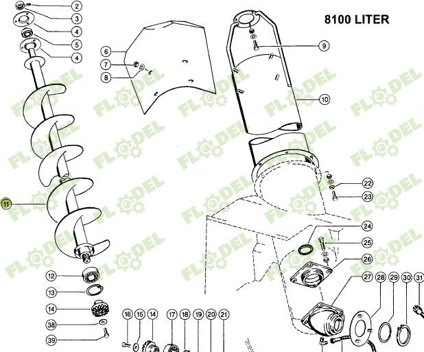 Snec incarcare buncar combina agricola CLAAS 751118