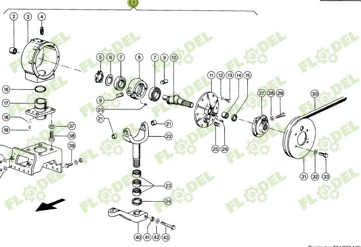 Grup actionare cutit header CLAAS 643656