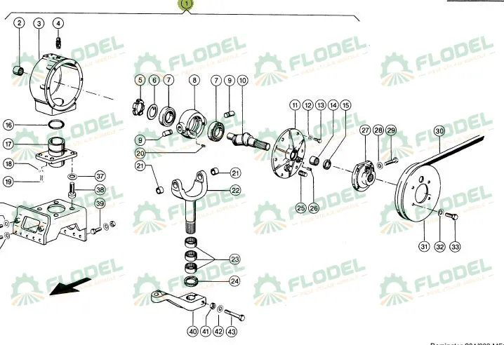 Grup actionare cutit header CLAAS 643656