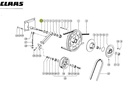 Suport cu ax variator CLAAS 603126