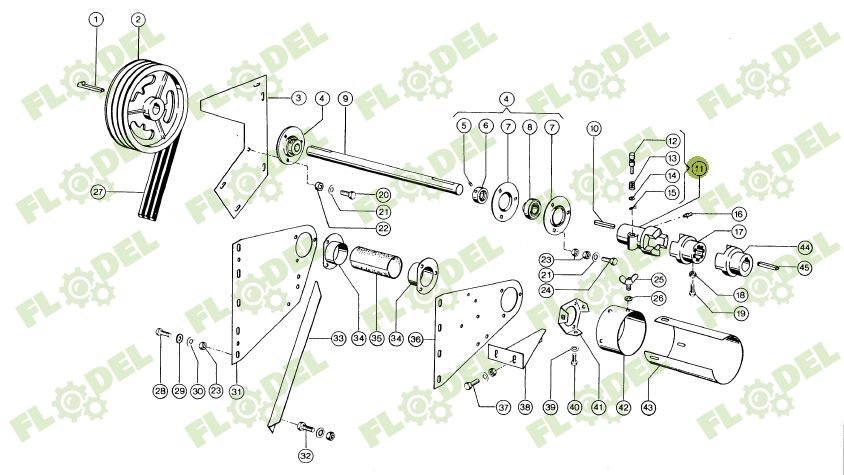 Cuplaj actionare header paioase CLAAS 673390