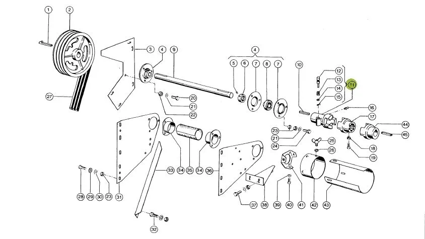 Cuplaj actionare header paioase CLAAS 673390