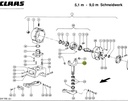 Kit reparatie grup actionare cutit combina CLAAS 769489