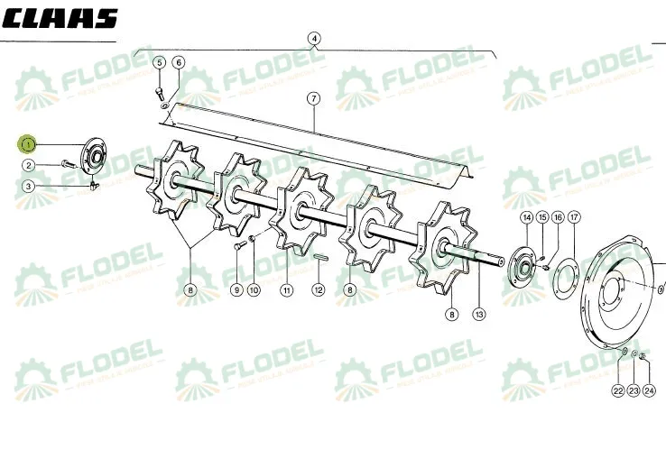 Lagar cu rulment postbatator combina CLAAS 687349