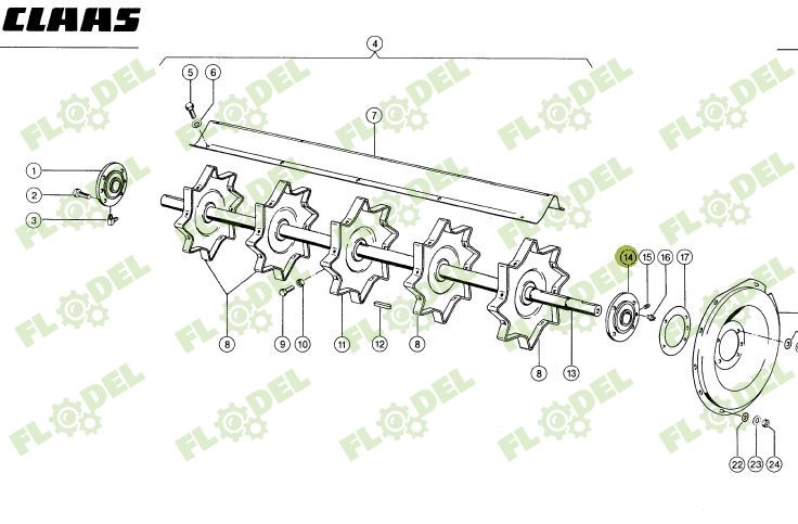 Lagar cu rulment SNR PREMIUM combina CLAAS 687301