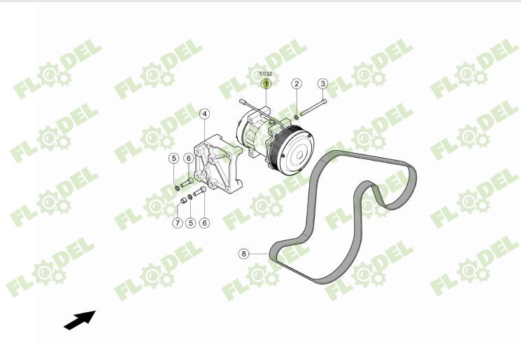 Compresor aer conditionat combina CLAAS TUCANO 564056