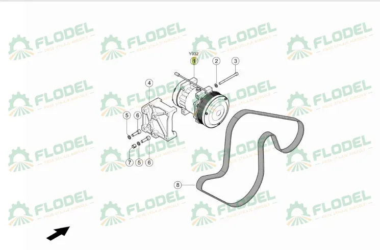 Compresor aer conditionat combina CLAAS TUCANO 564056
