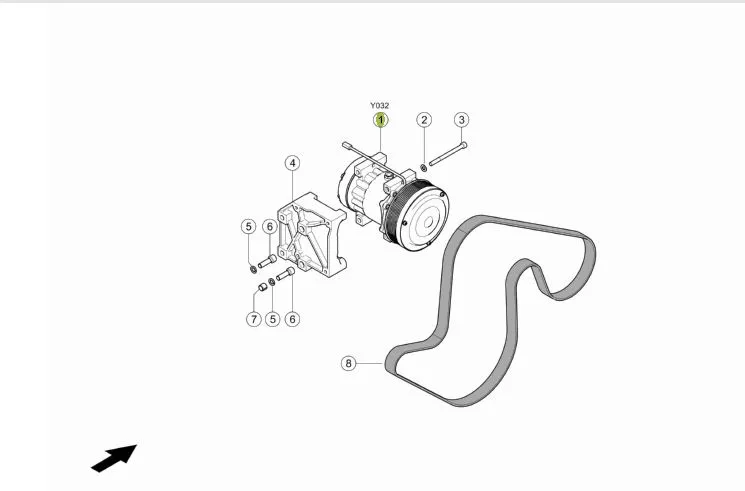 Compresor aer conditionat combina CLAAS TUCANO 564056