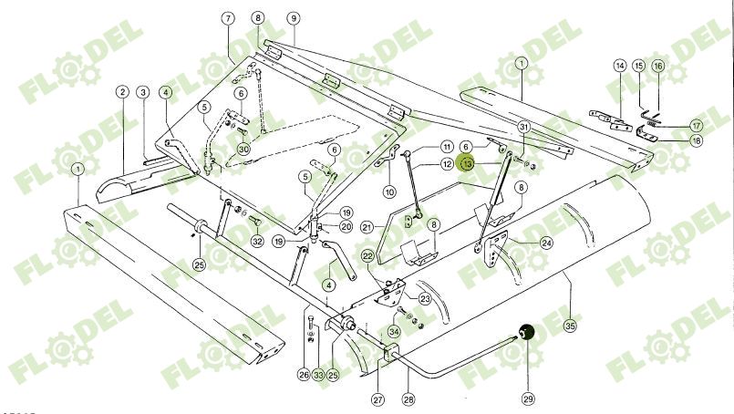 Amortizor buncar combina agricola CLAAS 682690