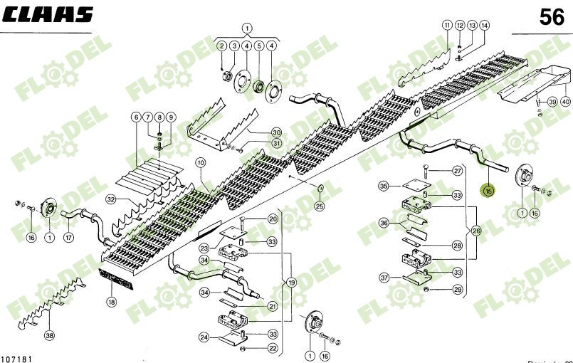 Ax cai spate combina CLAAS 605668 PREMIUM
