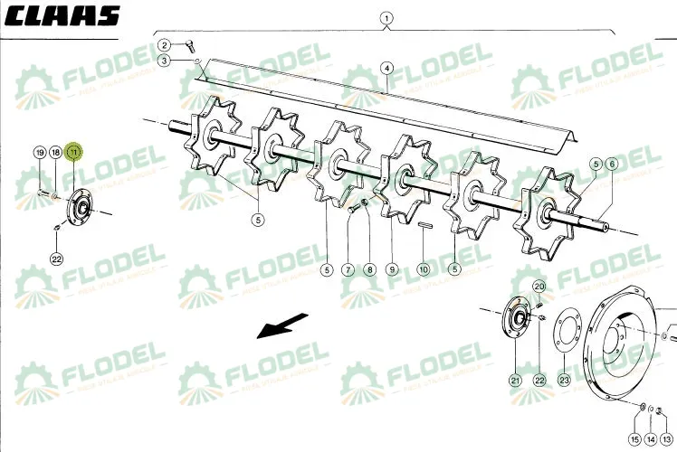Lagar cu rulment postbatator combina CLAAS  642495