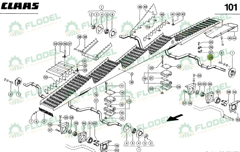 Ax cai spate combina CLAAS 678513 PREMIUM