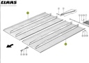 Plan inclinat GALVANIZAT combina agricola CLAAS 662664