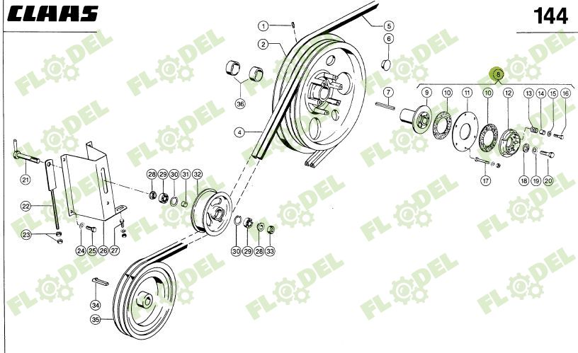 Butuc complet CLAAS 644320