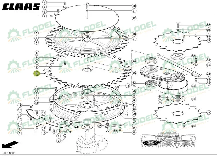 Disc dreapta CLAAS JAGUAR 996841 Original CLAAS