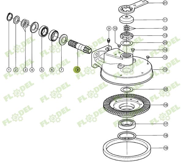 Pinion cositoare CLASA 0009553781 Original CLAAS