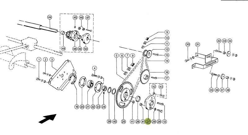 Butuc descarcare buncar combina CLAAS 682994