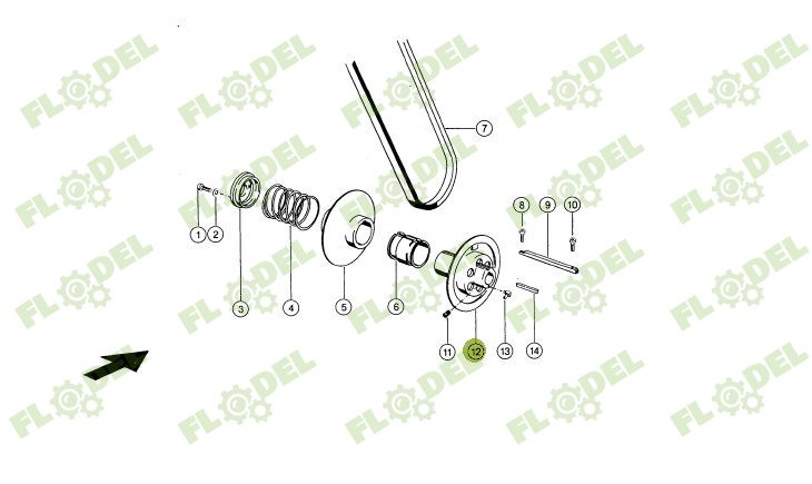 Fulie variator combina CLAAS 603406 PREMIUM