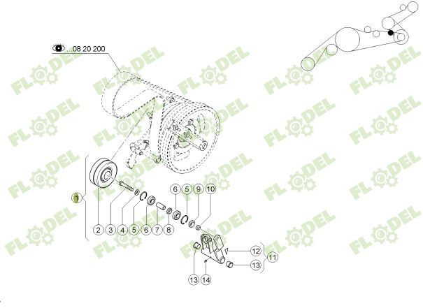 Intinzator curele combina CLAAS 644467