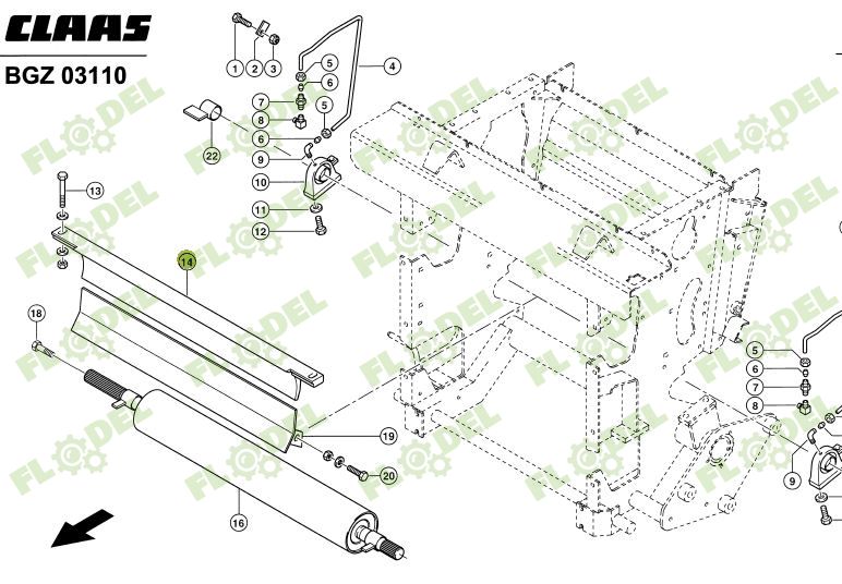 Razuitoare CLAAS JAGUAR 987374