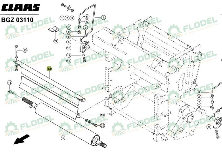 Razuitoare CLAAS JAGUAR 987374
