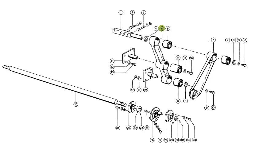 Balansier casa sitelor CLAAS 647438