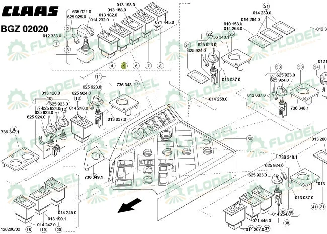 Comutator electri combina CLAAS 013180 original CLAAS